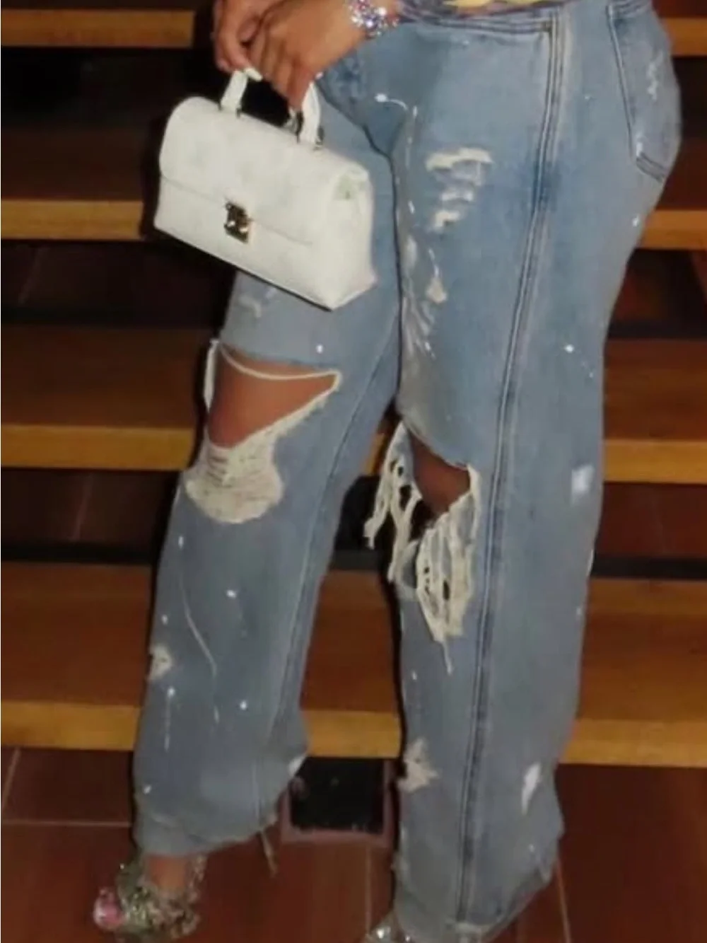 Vintage Paint splash Distressed PERFECT denim 😍